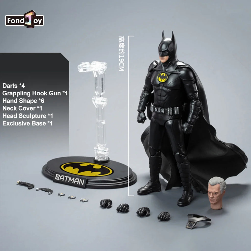 FondJoy Keaton Batman Action Figure 1/9 DC Justice League Anime Figurine Detective Comics PVC Joint Movable Model Toy Gifts