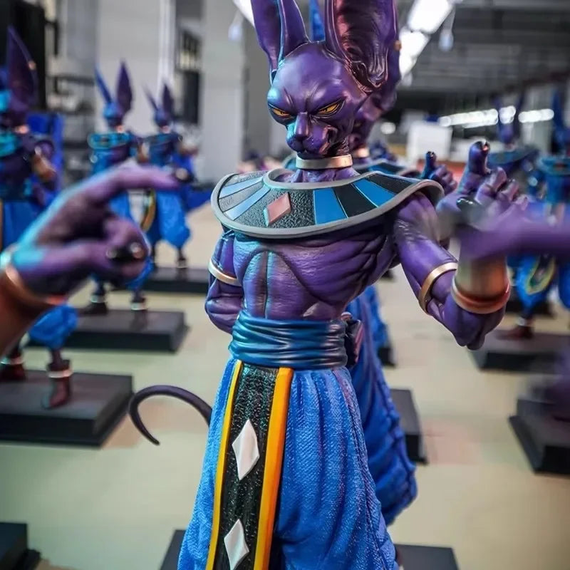 Toys 50cm Beerus Dragon Ball Z Anime Figure Beerus Birusu Gods of Destruction Figurine PVC Statue Collection Model Decor Gift