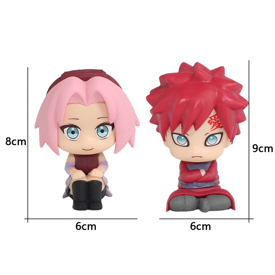 10cm Naruto Anime Figure Uzumaki Naruto Kakashi Uchiha Sasuke Itachi Cute Toys Q Figurals Action Figurine Model