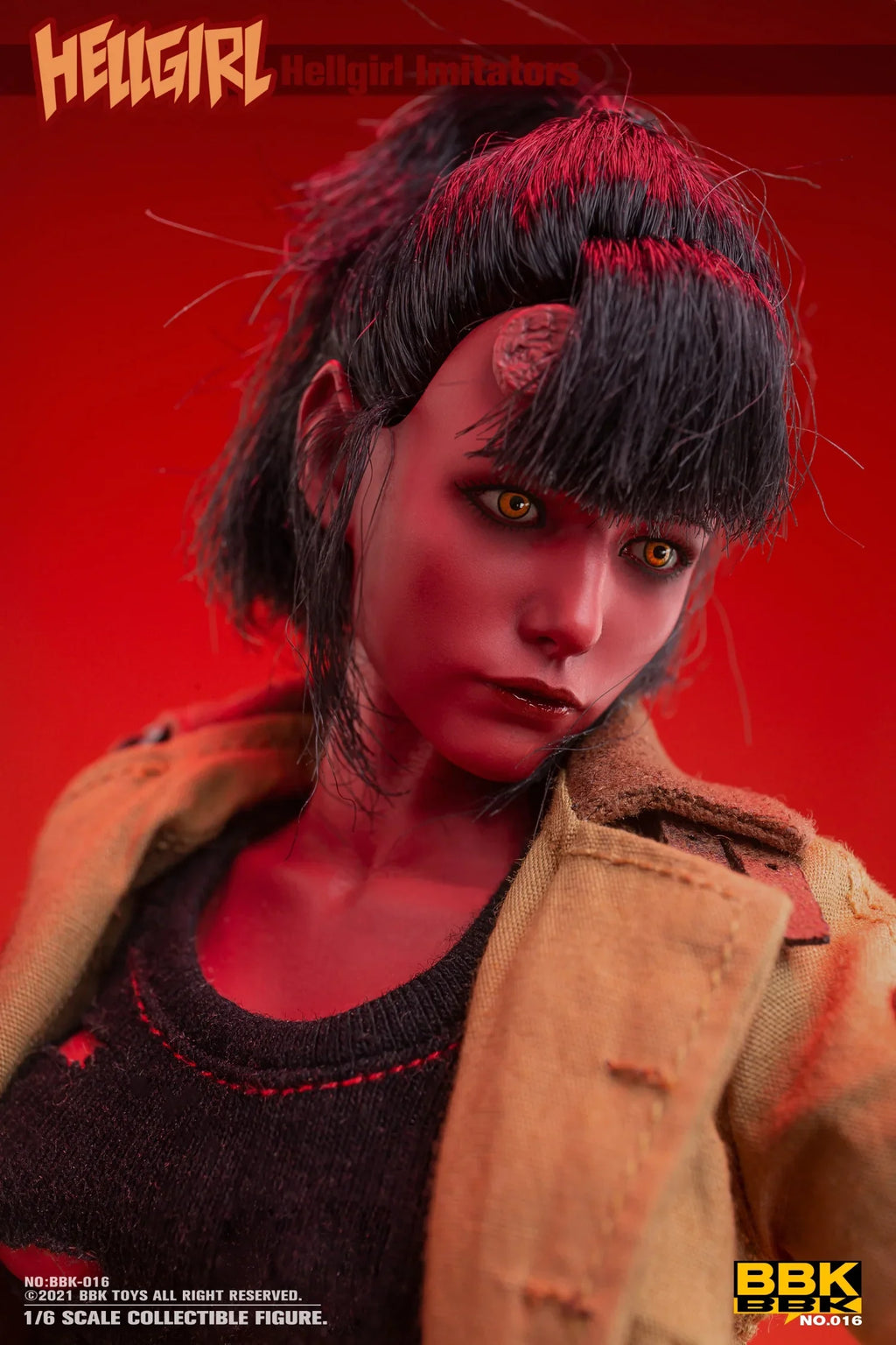 BBK Toys Original Genuine Demon Hell Girl Imitators BBK016 Sophia 1/6 Ratio Action Joint Mobility Figure Model Toys Gifts To Boy