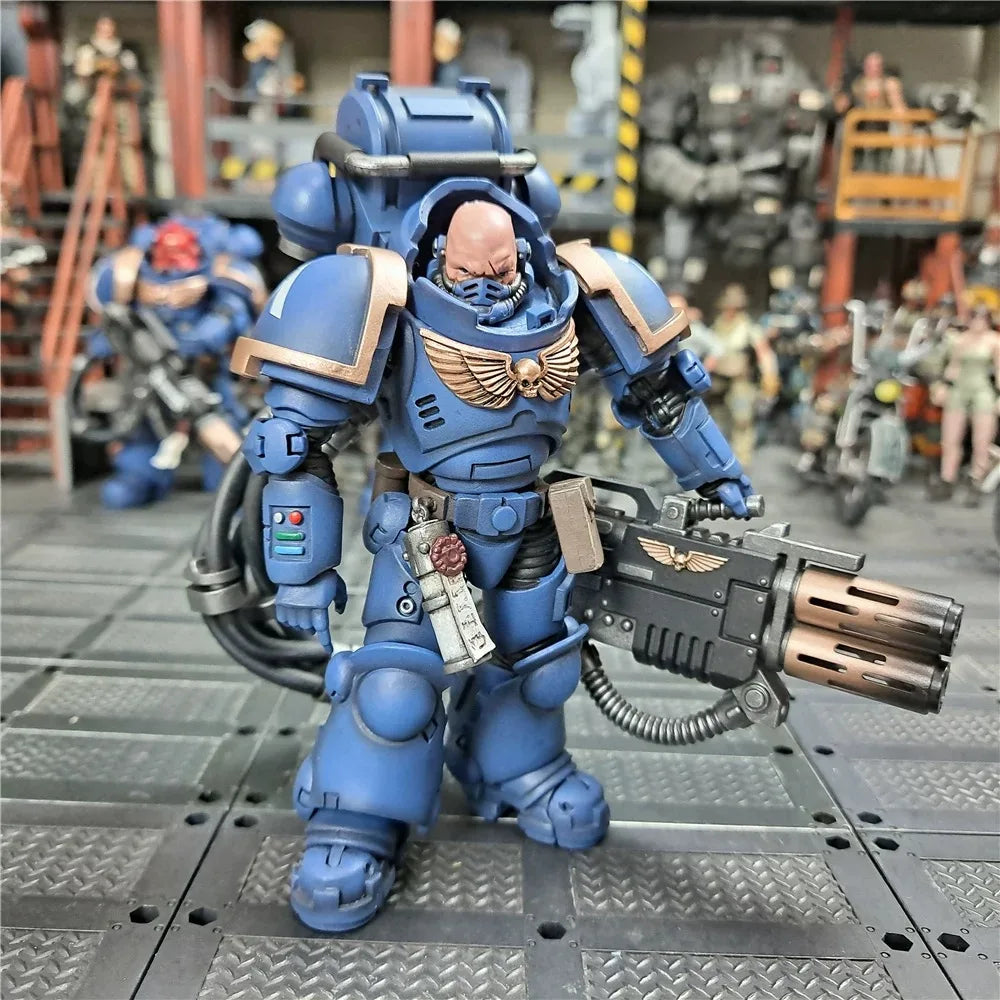 【In Stock】JOYTOY Warhammer 40K UItramarines Primaris Eradicator 2 1/18 Action Figure Toy
