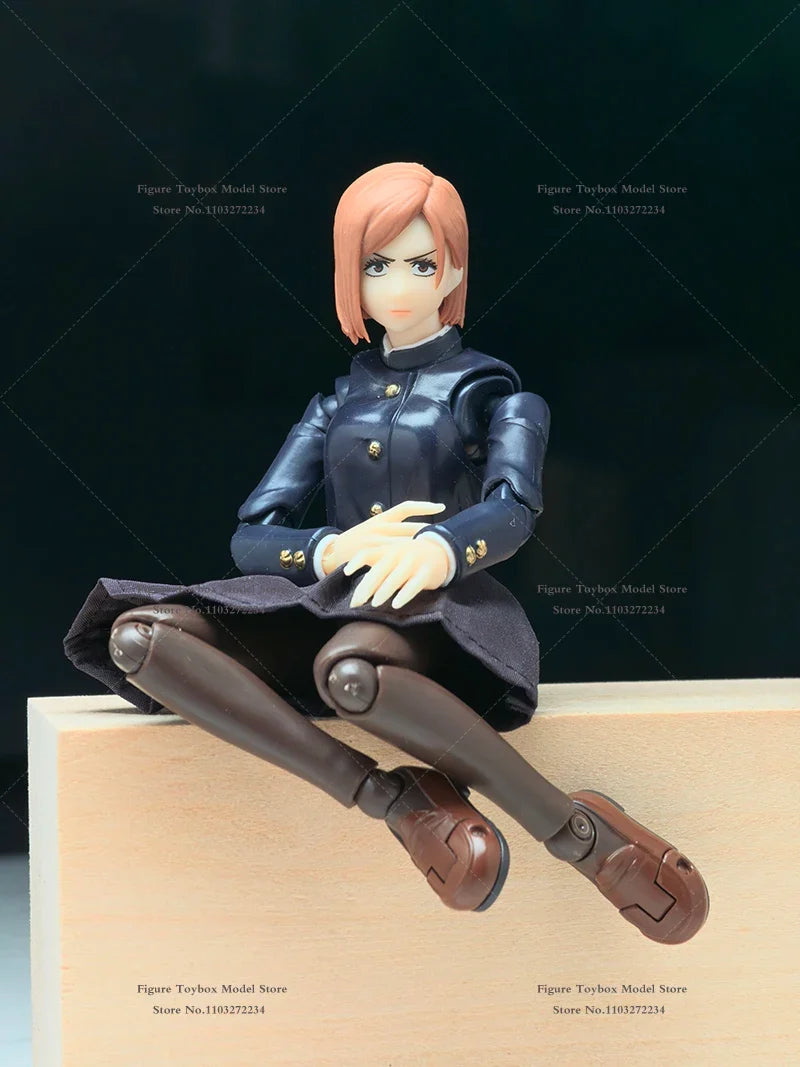 1/12 Kugisaki Nobara Anime Female Soldier Mini Skirt Toys Clothes Accessory For Jujutsu Kaisen 6inches Shf Figure Decoration