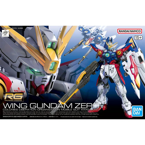 2026 Bandai RG 1/144 WING GUNDAM ZERO Modellbausatz Anime Action Fighter Bausatz Schreibtischdeko Modelle Sammlung Spielzeugfigur Geschenk