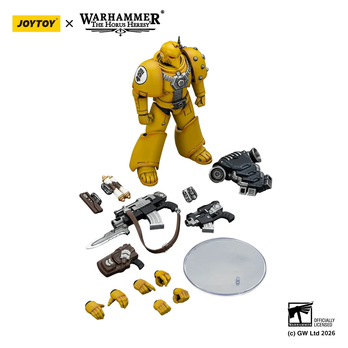 JOYTOY Warhammer 40K Imperial Fist MKVI Tactical Legionary 1/18 Action Figure Toy Collection