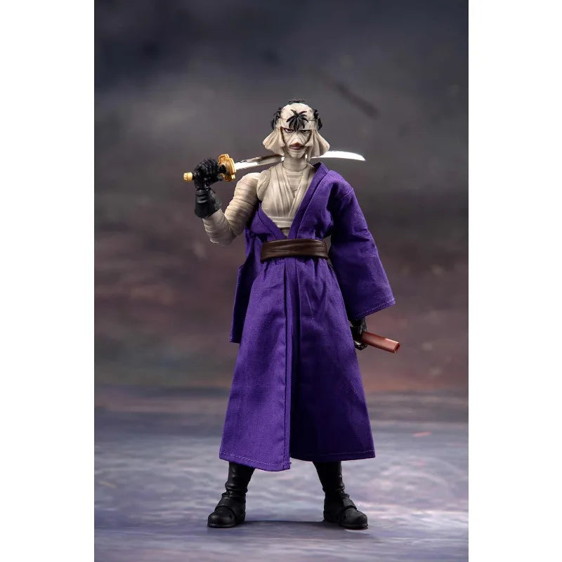 Dasin/Great Toys/GT Rurouni Kenshin Himura Sagara Sanosuke Shishio Makoto SHF 1/12 16cm/6 inch PVC Action Figure Model In Stock