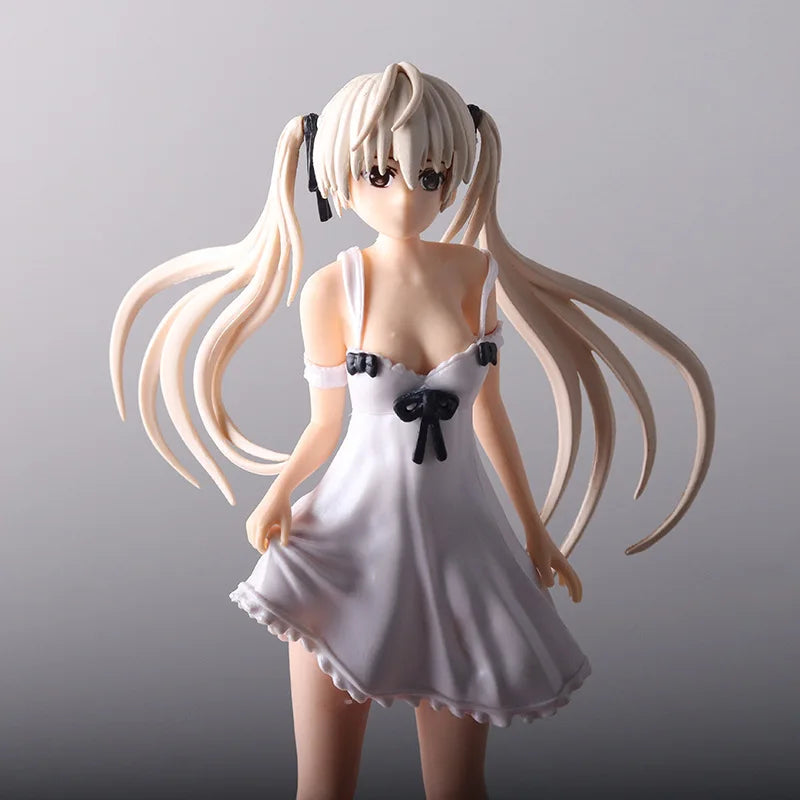 Japan New 24cm Yosuga no Sora Figure PVC Action Anime Doll Model Toys cute white suspender skirt Figure for girl gift