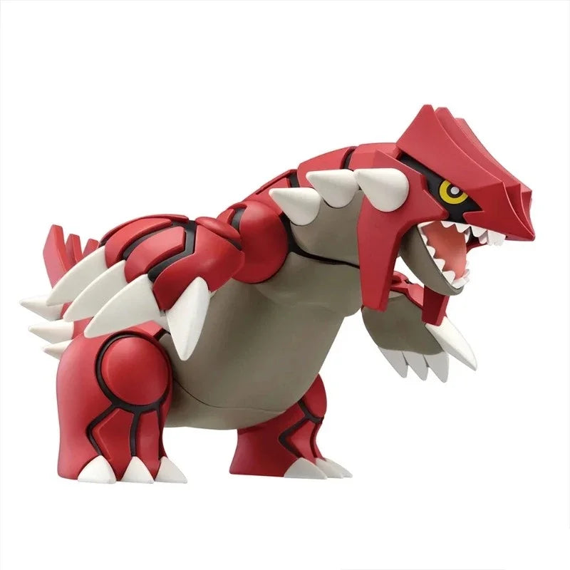Bandai Genuine Pokemon Figures Pokmon Model Plamo Series Groudon Diy Assembly Collectible Ornaments Figure Model Toys Gifts