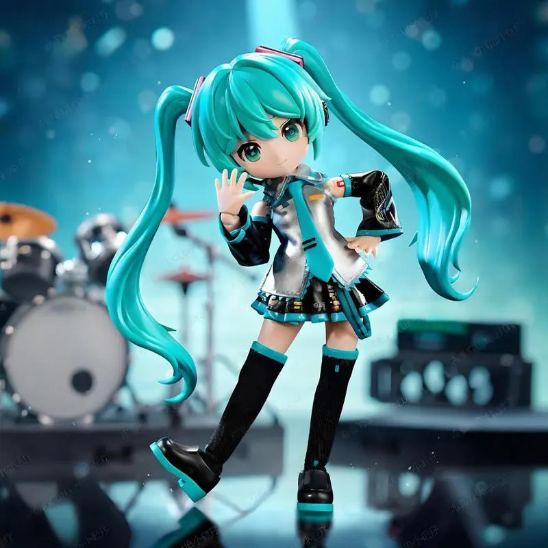 IN STOCK 14cm Blokees Hatsune Miku Cartoon Assembly Figurine Original Toy Anime Action Figure Pvc Toys Doll Collection  Gift