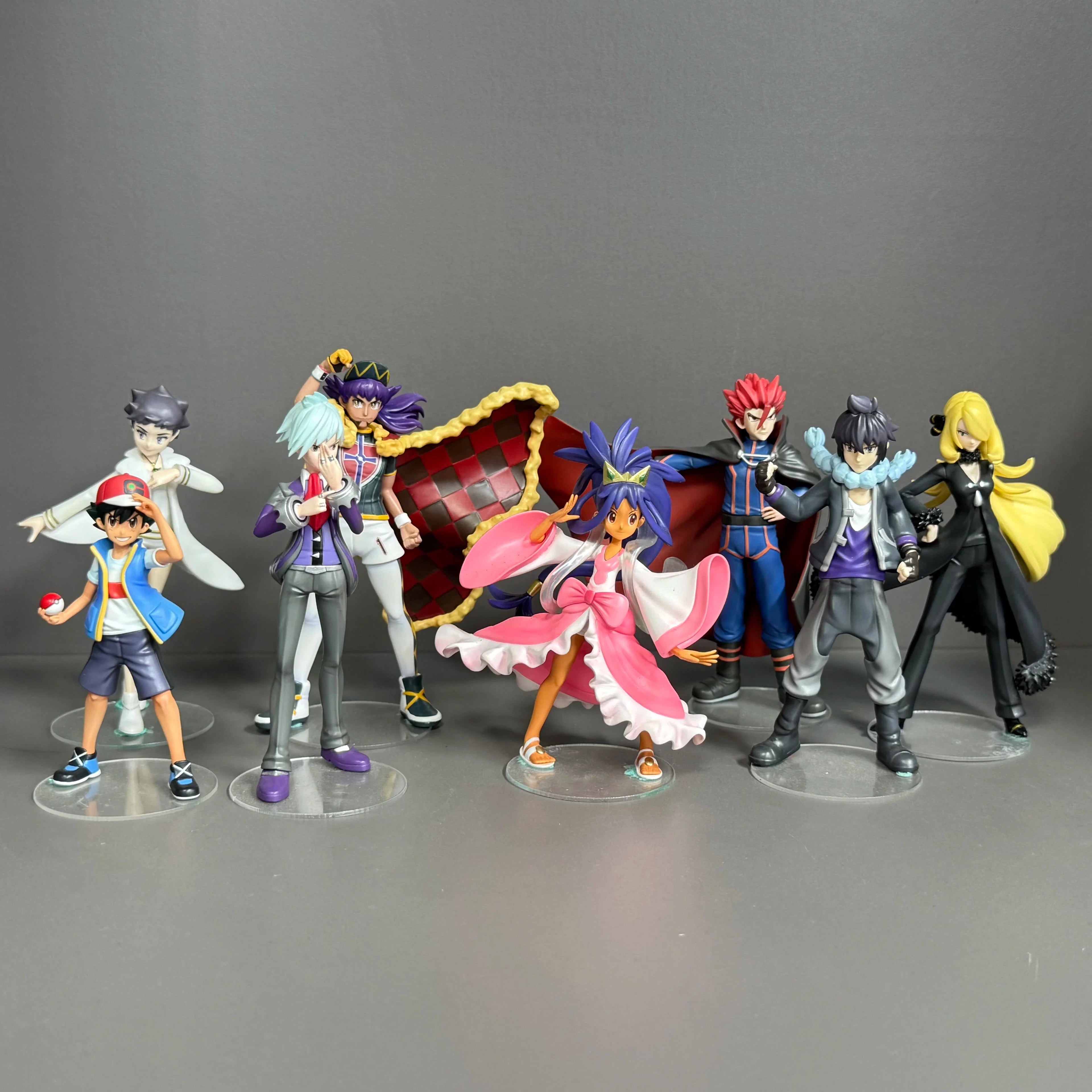 In-Stock 1/20 Eight Masters Full Pokemon Model Toys Desktop Decorations Toy For Boys Holiday Gifts
