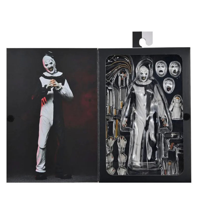 NECA 45251 Ultimate Art The Clown 7-Inch Scale Collectible Action Figure Horror Movie Model Articulated Figure Premium Accessor