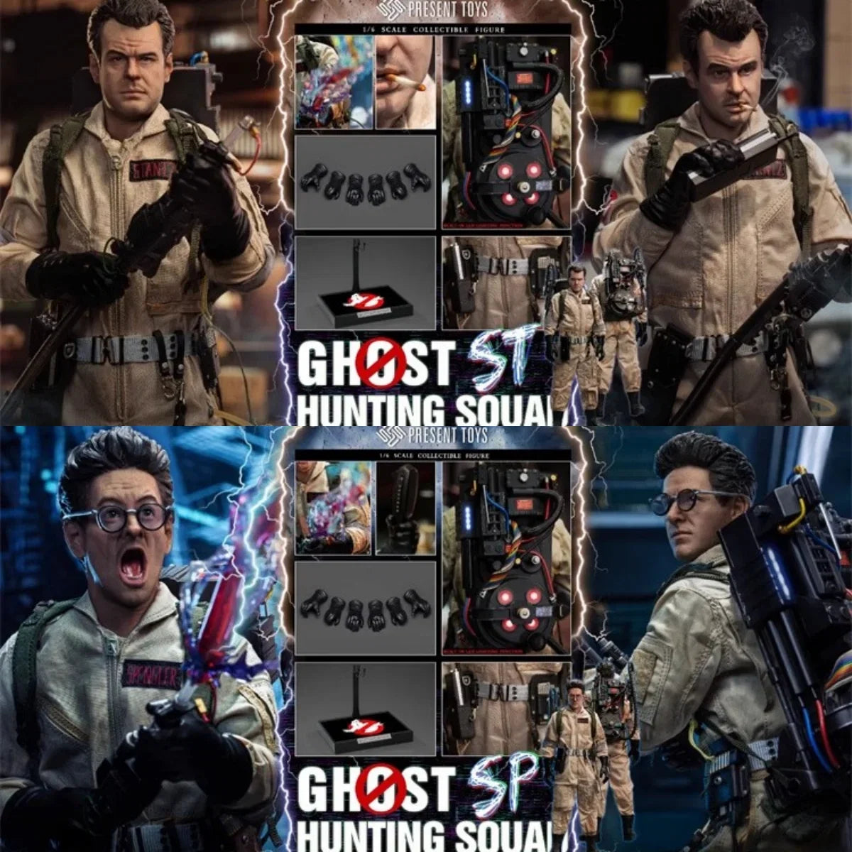 Present Toys 1/6th Scale Ghostbusters -St Agent Sp Pt-Sp77/Pt-Sp78 Model Gk Anime Peripheral Figure Good Children Gifts Toys