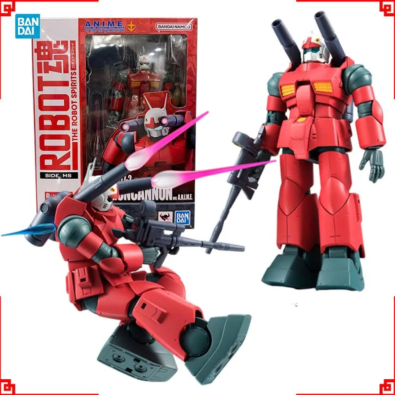 Bandai Gundam Modellbausatz Robot Spirits Guncannon Anime Figur Gunpla Bausatz Sammlerstücke Actionfiguren Spielzeug für Jungen Geschenk