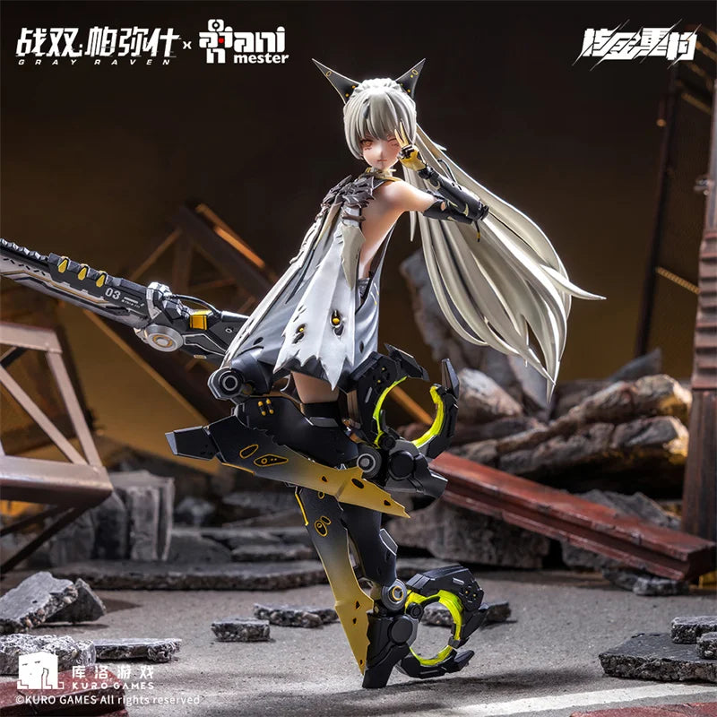 In Stock AniMester 1/9 20cm Gray Raven Punishing Nanami Pulse Mecha Girl Anime Action Figure Toys Gift Models PVC Collectible