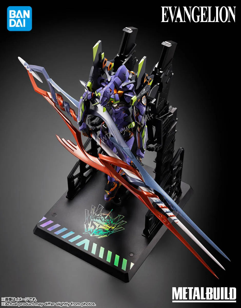 Bandai Evangelion series METAL BUILD Evangelion Unit 30th with the spear of Gaius Figures Anime Model Genuine Boxed Toy Gift