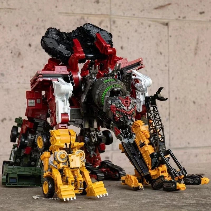 H6001-8B Anime Devastator Transformation Toys TAIBA BMB 8 IN 1 Action Figure Model KO GT Truck Crane Robot Car Kids Boy Gift