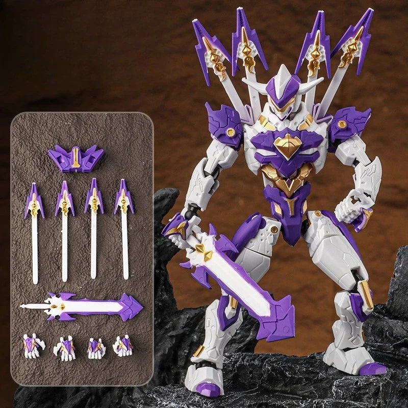 Blade Building Block Human Figure Doll Model Assembly Machine Armor Movable Joint Human Simulation Doll Children's Toy Gift