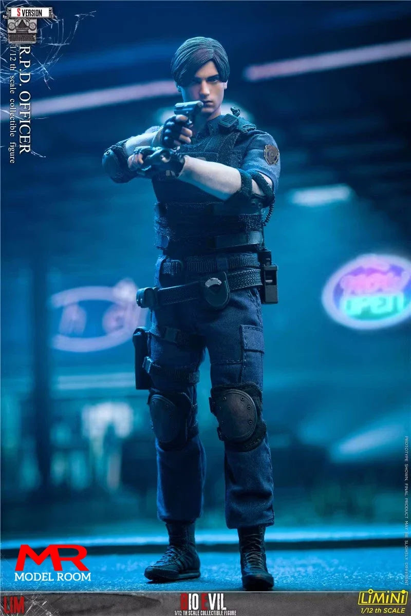 LIMTOYS LiMiN 1/12 Police Officer Action Figure 6'' Male Soldier Figurine Model Full Set Collectible Toy