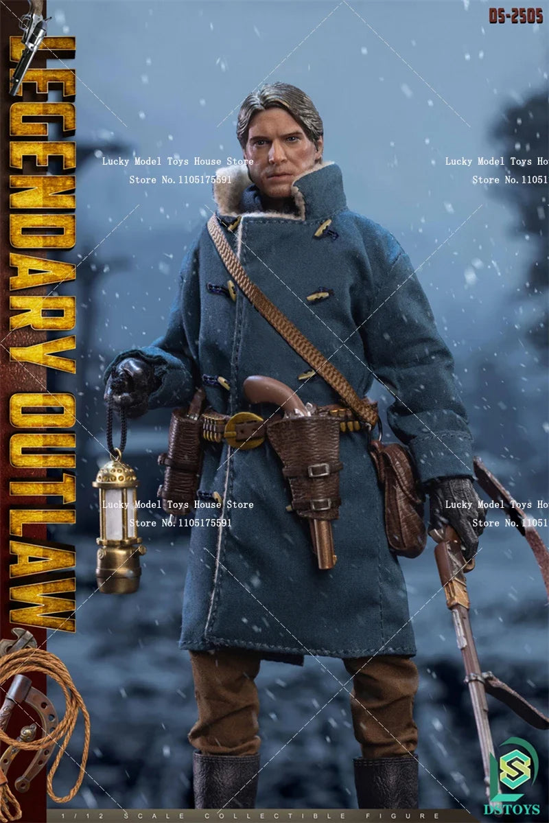 DSTOYS 1/12 Wild Cowboy Cloth Action Figure Clint Eastwood Peaceful Protector Movie Role Simulation 6inch DS-2505 Male Soldier