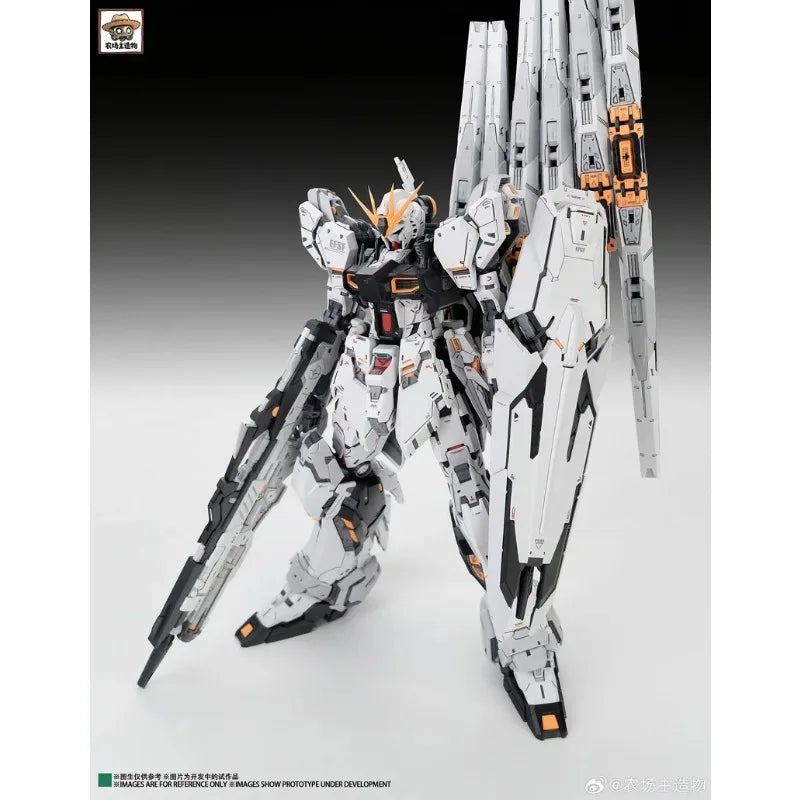 24cm NCZZW Model RX-93 Nu Fighter Action Figure CMM GK Style 1/100 Scale Assembly Model Kit Anime Figurine UC Birthday Gift