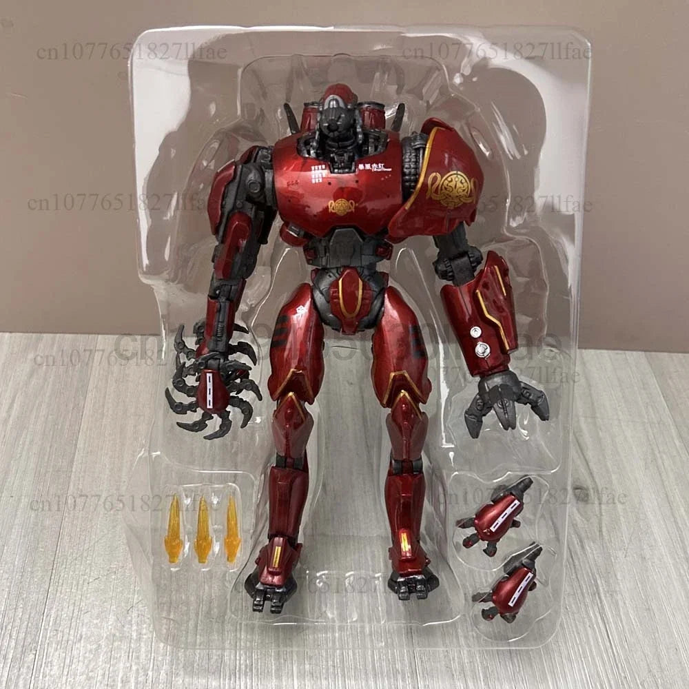 NECA Figure Pacific Rim Figure LED Red Tramp Japanese Mecha Gipsy Danger Obsidian Fury The Eureka Raiders Armour Room Decor Gift