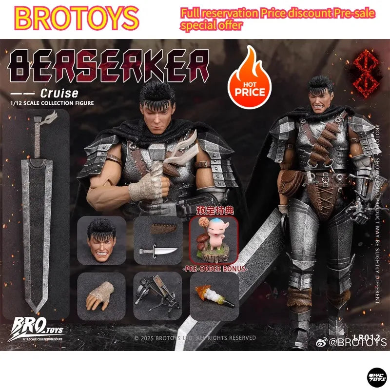 BROTOYS Original Sword Wind Legend Berserker Cruise Gus Gazi 1/12 Action Figure LR012 Model Toys Collection Gifts
