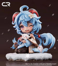 13-17CM Kamisato Ayaka Hu Tao Anime GACHA Q-version Action Figure  Ornament Holiday Gifts Ornament Action Figure Model Toys
