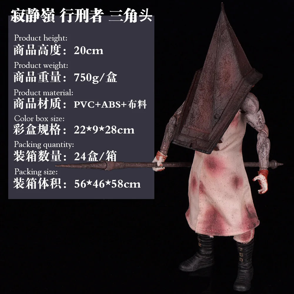 Ant One:12 Silent Hill Executioner Triangular Butcher Real Cloth Action Figure Collectible Model Hand-Jointable Toy for Adults