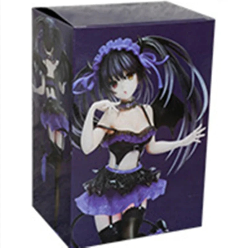 Cute Anime Tokisaki Kurumi Purple Nightmare Ver. PVC Action Figure Game Statue Collection Model Kids Toys Doll Gifts 21cm