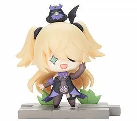 Anime Genshin Impact Kawaii Figure Paimon Amber Klee Kelly Action Figure Cute Game Figurine Model Kid Toys Children's Day Gifts