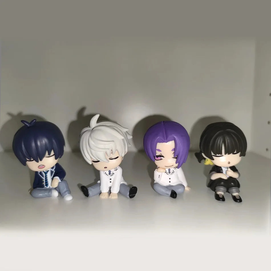 BLUE LOCK Action Figures Isagi Yoichi Bachira Meguru Anime Figure Q Version Figurine PVC Collectible Model Kids Doll Toys Gifts