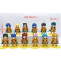 10cm Saint Seiya Anime Figure Myth Cloth Leo Aiolia Aquarius Camus Cancer DeathMask Golden Zodiac Knight Japanese Dolls Hobbies