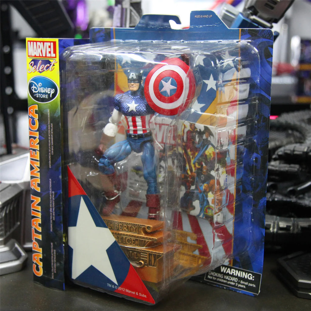 Marvel Select Captain America Action Figure Avengers Series 6-Inch Articulated Doll Model Doll Toys Authentic Boxed Version Gift