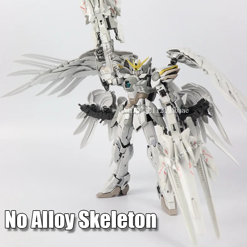 In Stock DABAN 8827 Wing Zero Snow White MG 1/100 XXXG-00YSW Assembly Model Kit Toy Alloy Skeleton Action Figure Gifts