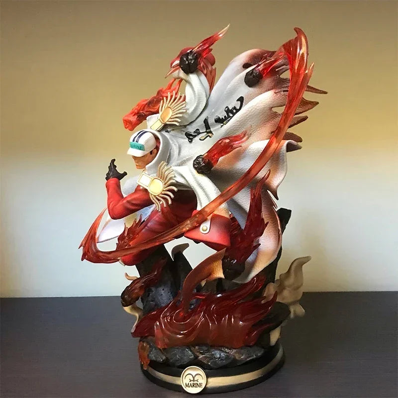 One Piece Anime Figure The 3 Admirals Akainu Sakazuki Battle Ver. Gk Pvc Action Statue Collectible Model Kids Toys Doll Gift