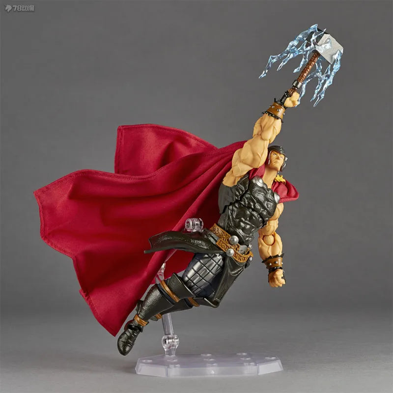 Kaiyodo Original AMAZING YAMAGUCHI Thor 180mm Anime Action Figures Toys for Boys Christmas Gift Collectible Model Ornaments