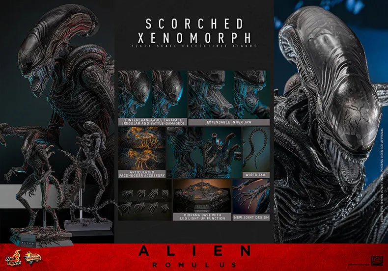 Hot Toys 1/6 MMS784 Alien Romulus Sammler-Actionfigur – Schreibtisch-Ornament Geburtstagsgeschenk für Jungen