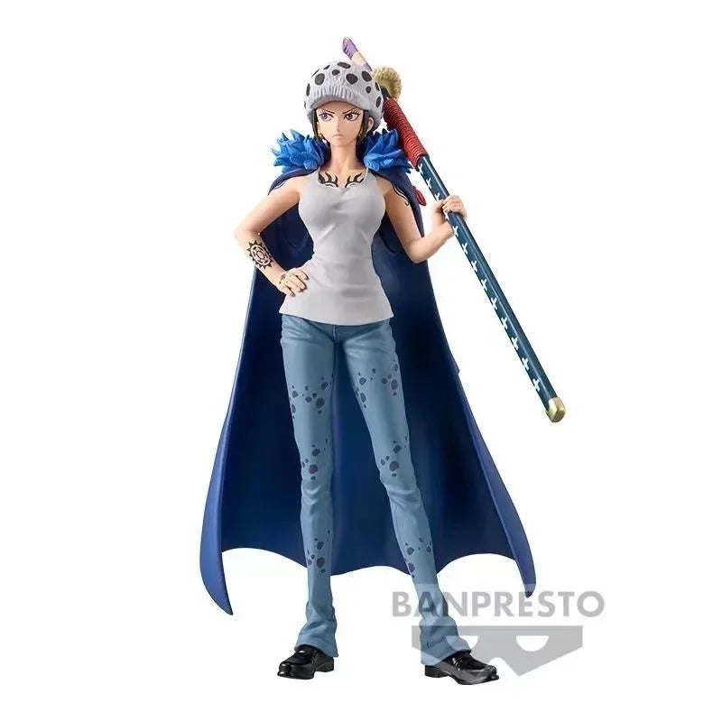 Anime Original Bandai ONE PIECE Trafalgar D. Water Law Anime Action Figures Collection Ornaments Figure Toys Birthday Gift