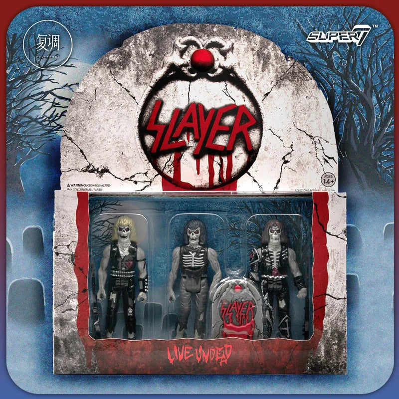 In Stock Super7 Slayer Reaction Live Undead (3-Pack) Action Figure Collection Decoration Ornament Model Toy Birthday Gifts