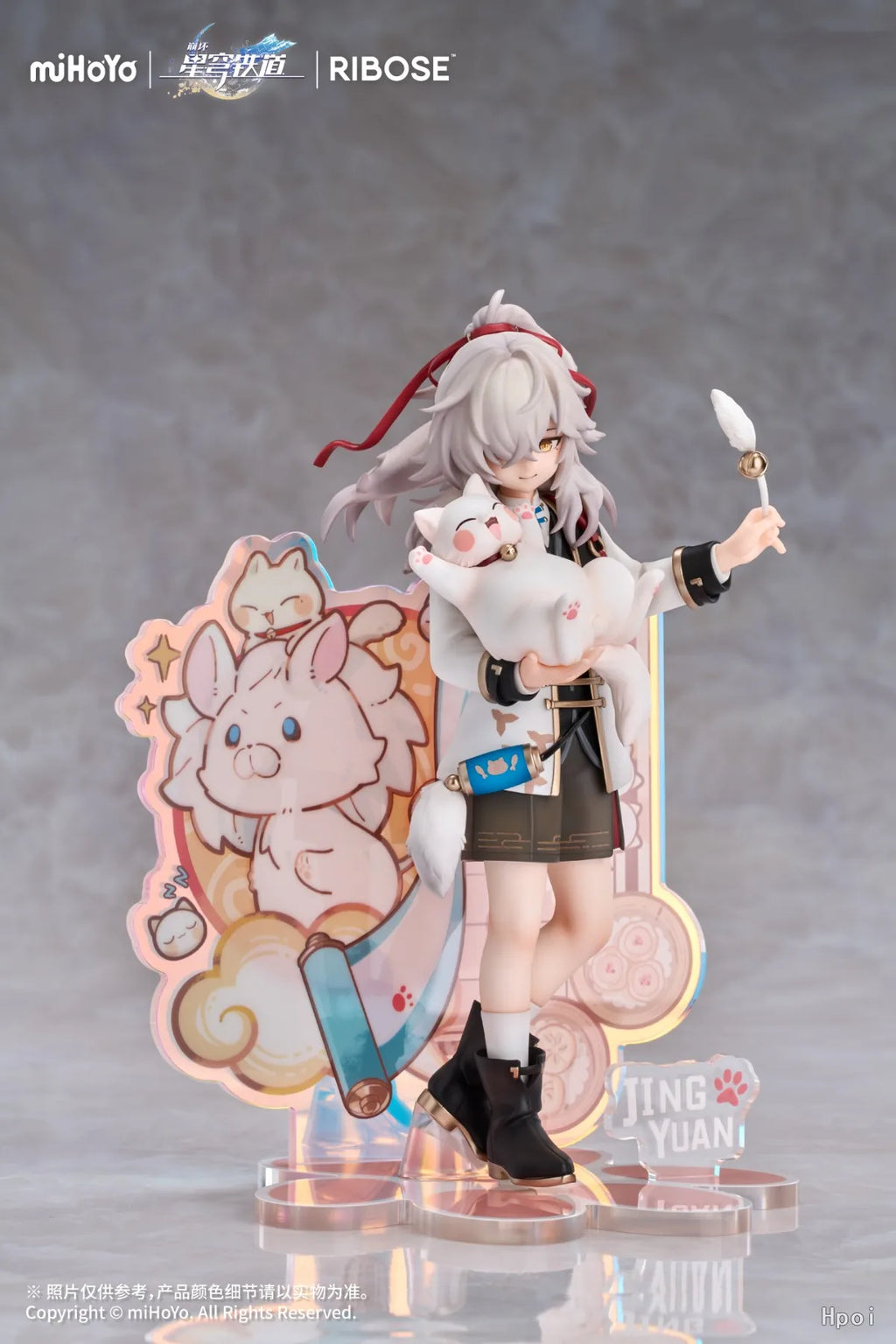 In Stock Original RIBOSE RISE UP Series Honkai: Star Rail Jing Yuan Tiny Cat Series Figure Collection Model