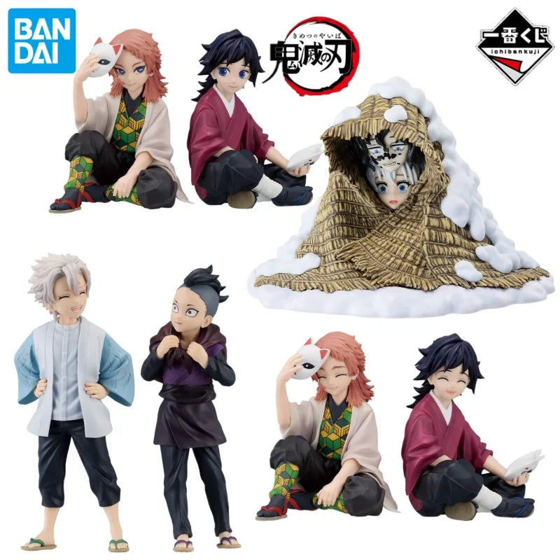 In Stock Original BANDAI Ichiban Kuji Demon Slayer Tomioka Giyuu Sabito Shinazugawa Sanemi Genya Giyuutarou Daki Anime Figures