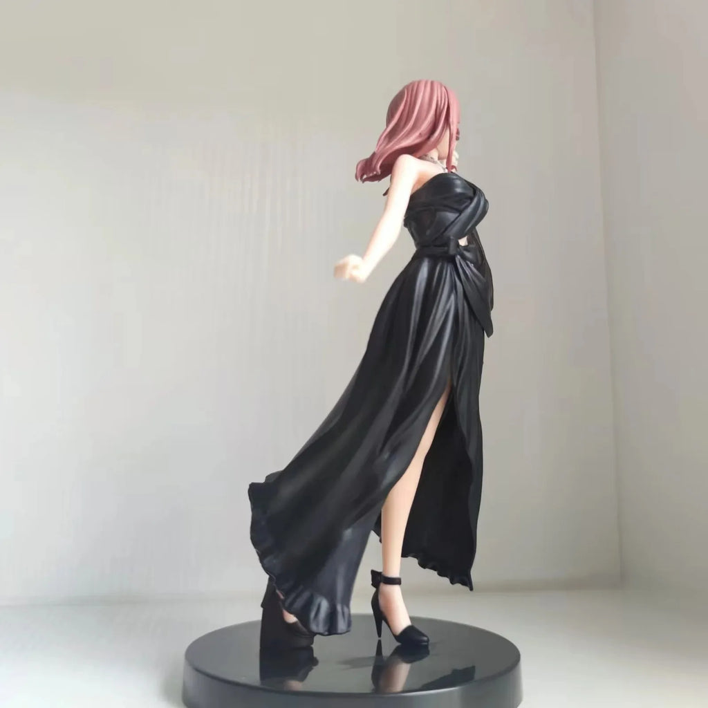 19cm Nakano Miku Evening Dress Anime Figures The Quintessential Quintuplets Model Desktop Ornament Statue Doll Toy Otaku Collect