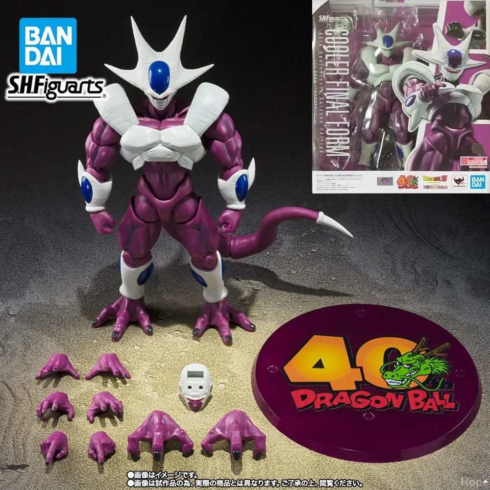 Officially Licensed BANDAI SHFiguarts Dragon Ball Z 40th Anniversary Reissue Edition Final Form Cooler Figure Anime Action Model