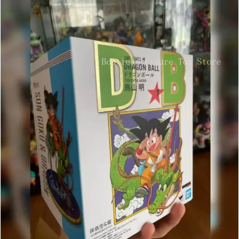 In Stock Bandai Dragon Ball VJUMP SHF Son Goku&Shenron 40-Edition-Anime Action Figures Toys（Includes magazines）