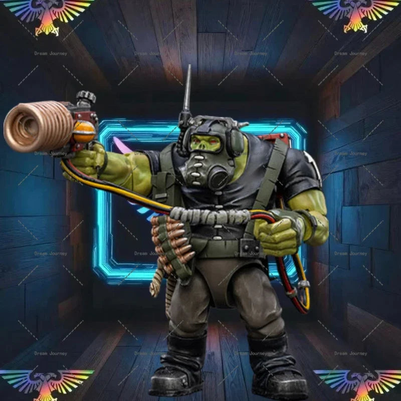 In stock  JOYTOY Warhammer 40k 1/18  Ork Kommandos Comms Boy Wagzuk  Action Doll Toy Collection