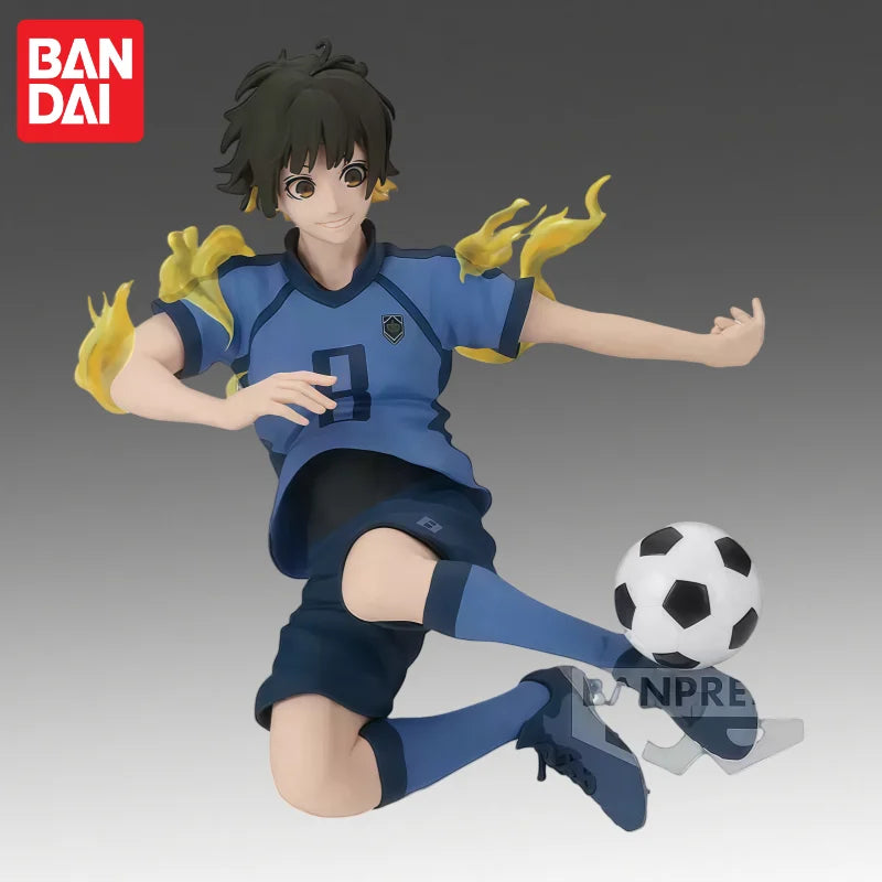 In Stock Bandai Original Banpresto Blue Lock Bachira Meguru Action Figure Model Doll Brand New Boxed Anime Characters Garage