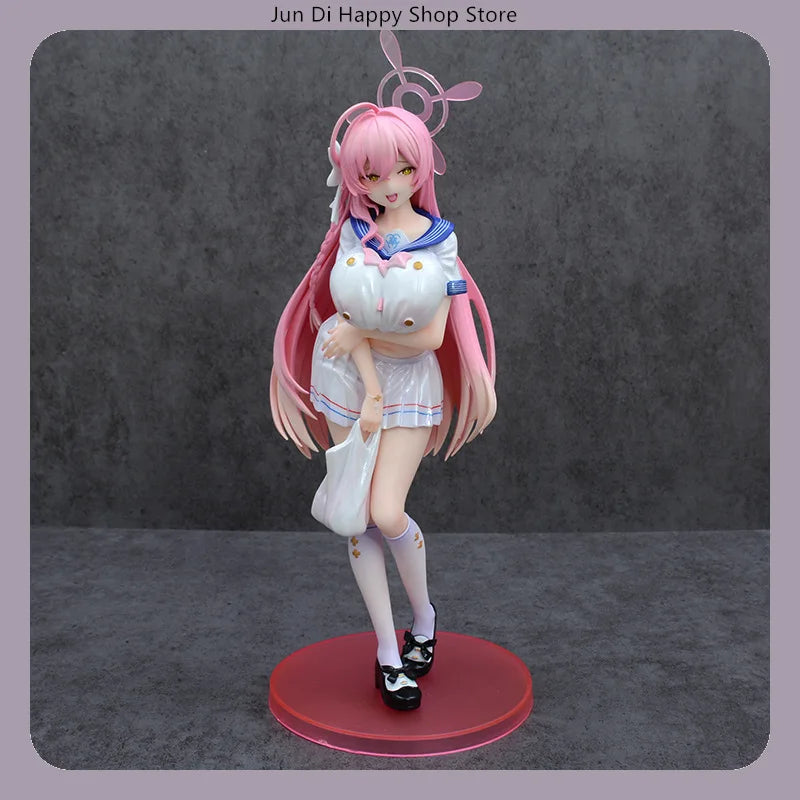 26cm Blue Archive Urawa Hanako Rainy Night School Uniform Standing Pose Anime Figure Model Statue Collection Desktop Decoration