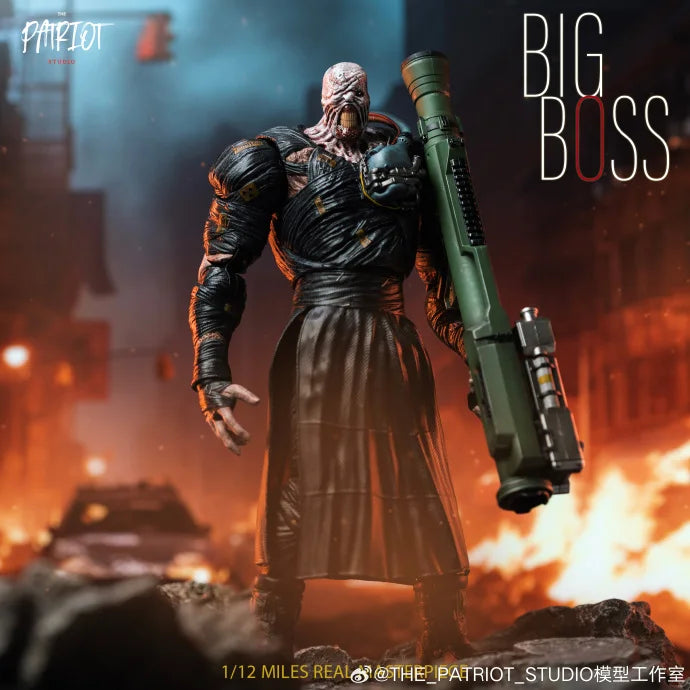 In Stock Patriot Studio Resident Evil 1/12 Leon Kraus Chris Police Officers Zombie Chainsaw 6-inch Action Figures Collection