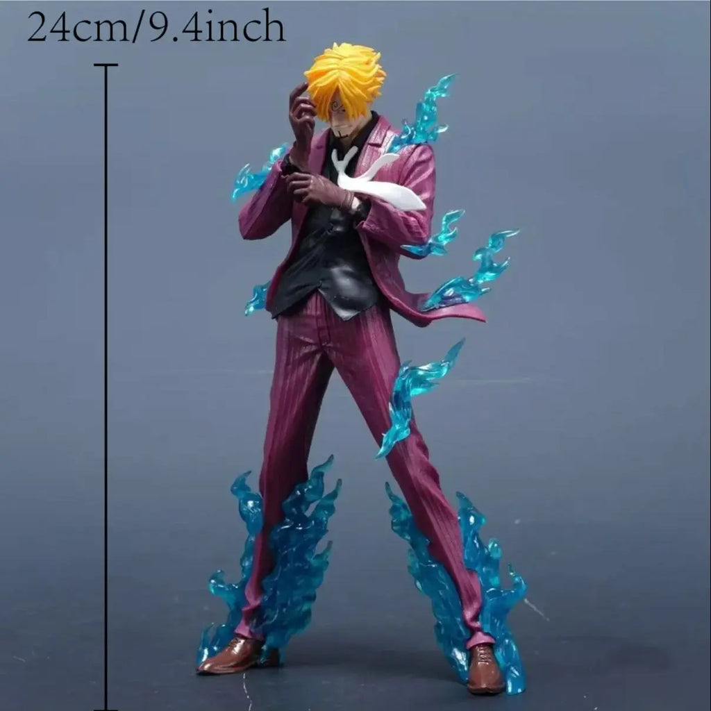 24cm 9.4 inch Anime Sanji Action Figures Pvc Statue Desktop Ornamen Collection Statue Model Decoration Room Desk Toys Children G