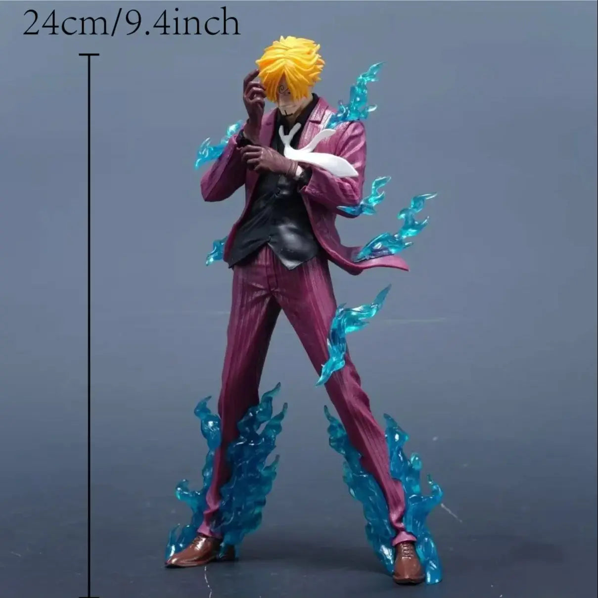 24cm 9.4 inch Anime Sanji Action Figures Pvc Statue Desktop Ornamen Collection Statue Model Decoration Room Desk Toys Children G