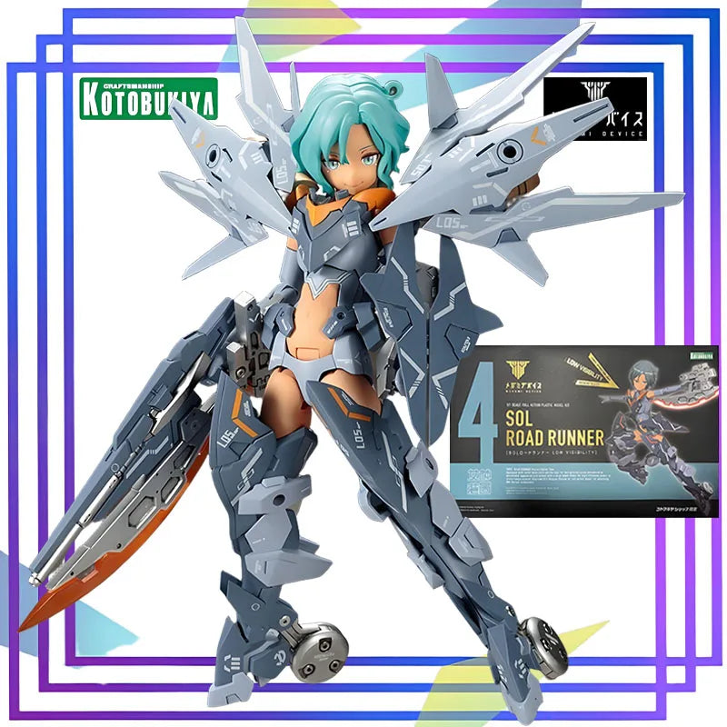 Kotobukiya Original MEGAMI DEVICE Series《Roadrunner - Low-Visibility Color Scheme》Figure Assembly Model Toys Collectible Model